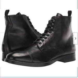 To Boot New York RICHMOND Men's Black Leather Cap Toe Lace-Up Boots